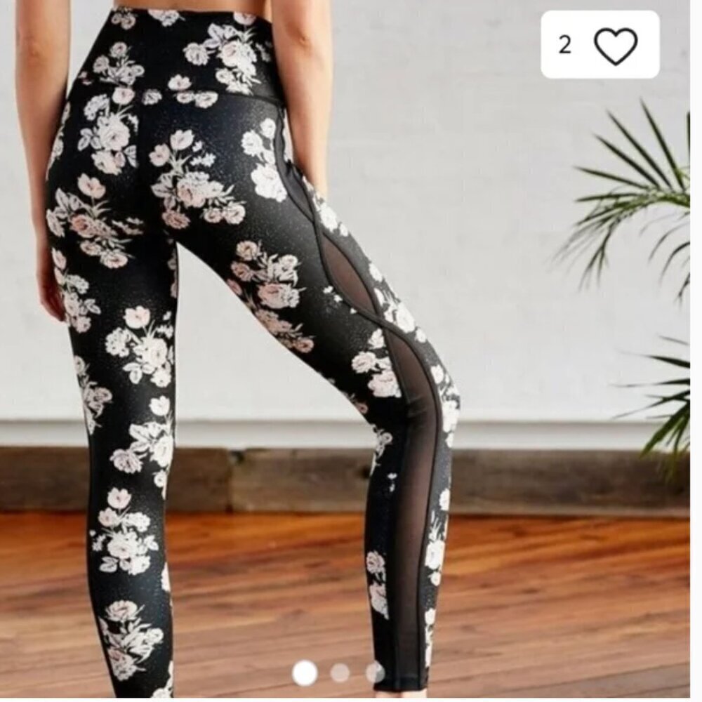 ** Free people movement floral liza leggings Mesh Small